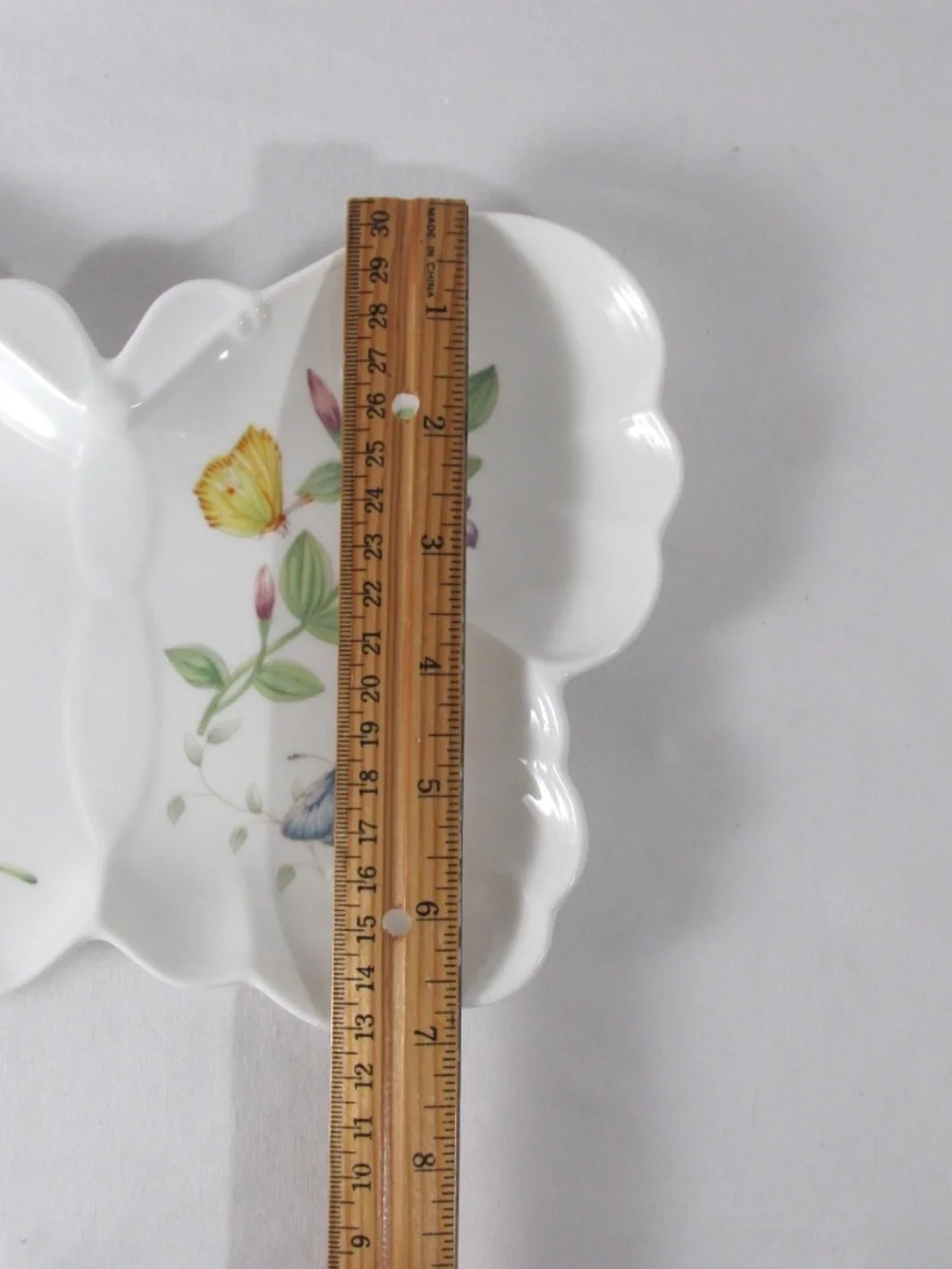 Lenox Fine Porcelain Butterfly Meadow Hors D'oeuvre Appetizer Dish Plate w/ Box